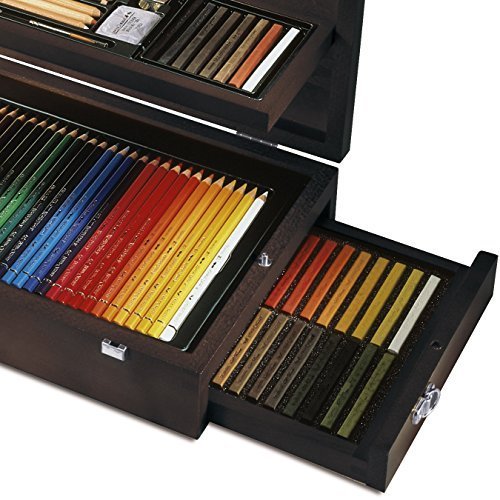 Art & Graphic Collection, wooden case, 125 pieces - colors - Faber Castell - 2