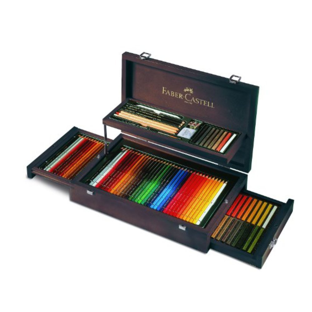 Art & Graphic Collection, wooden case, 125 pieces - colors - Faber Castell