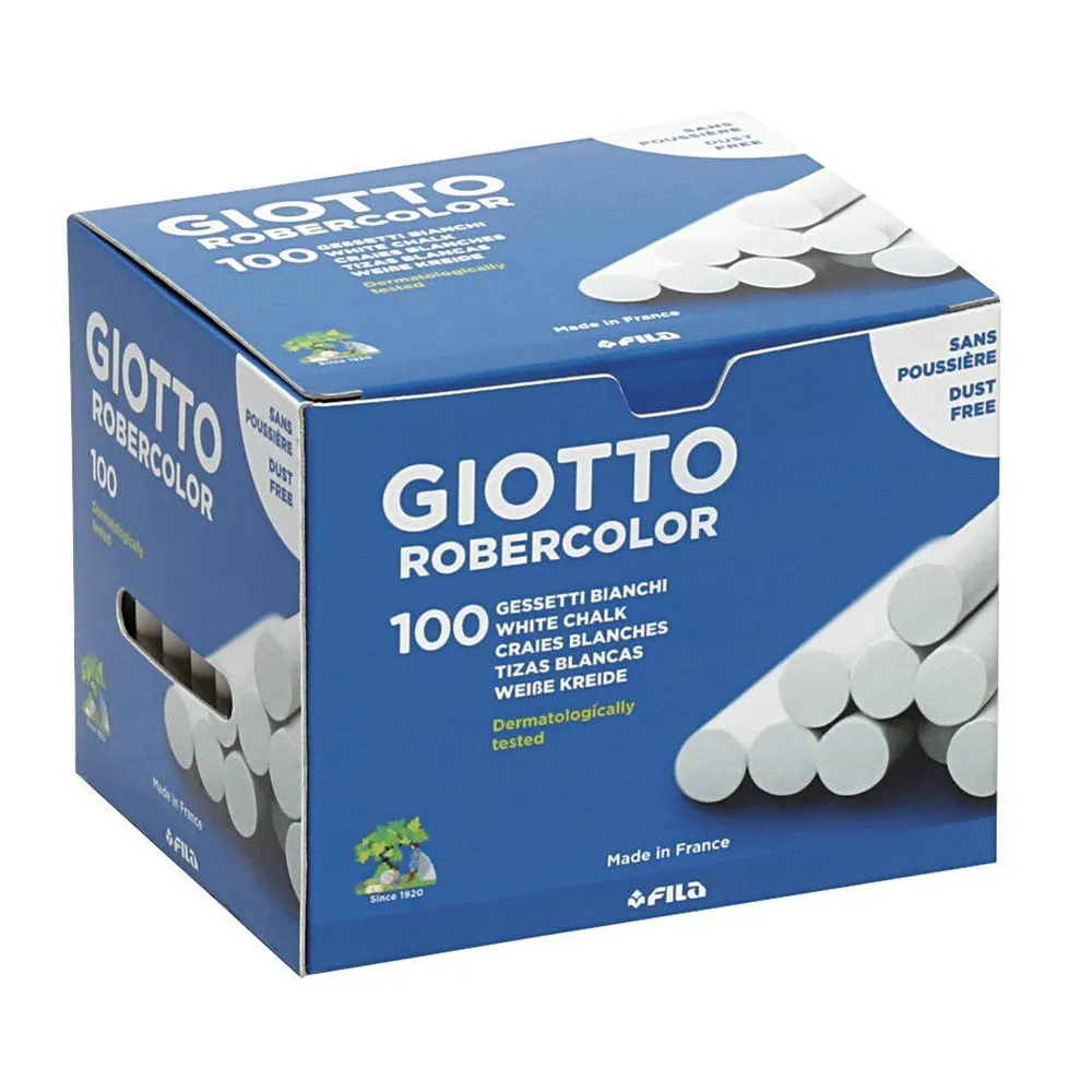 Giotto Robercolor Chalk - White - أقلام - فيلا