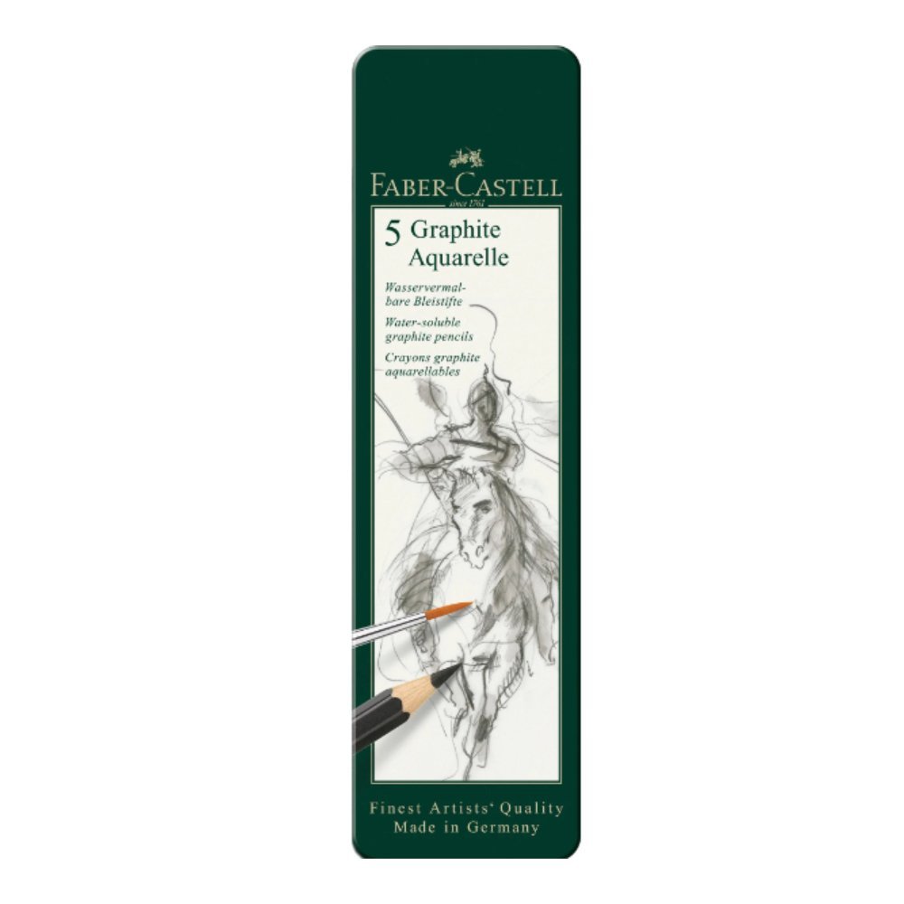 Graphite Aquarelle pencil, tin of 5