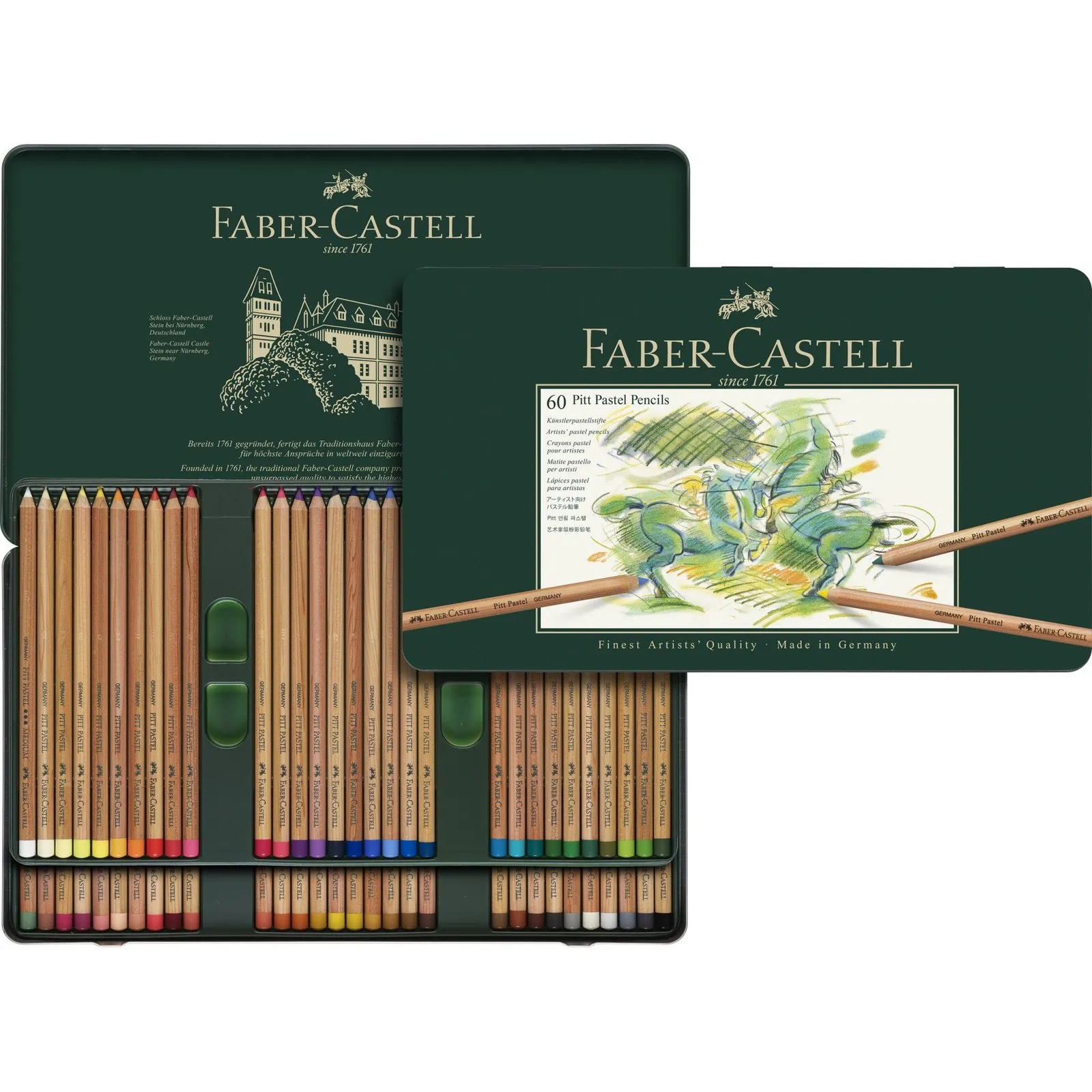PITT Pastel Pencils - colors - Faber Castell - 6