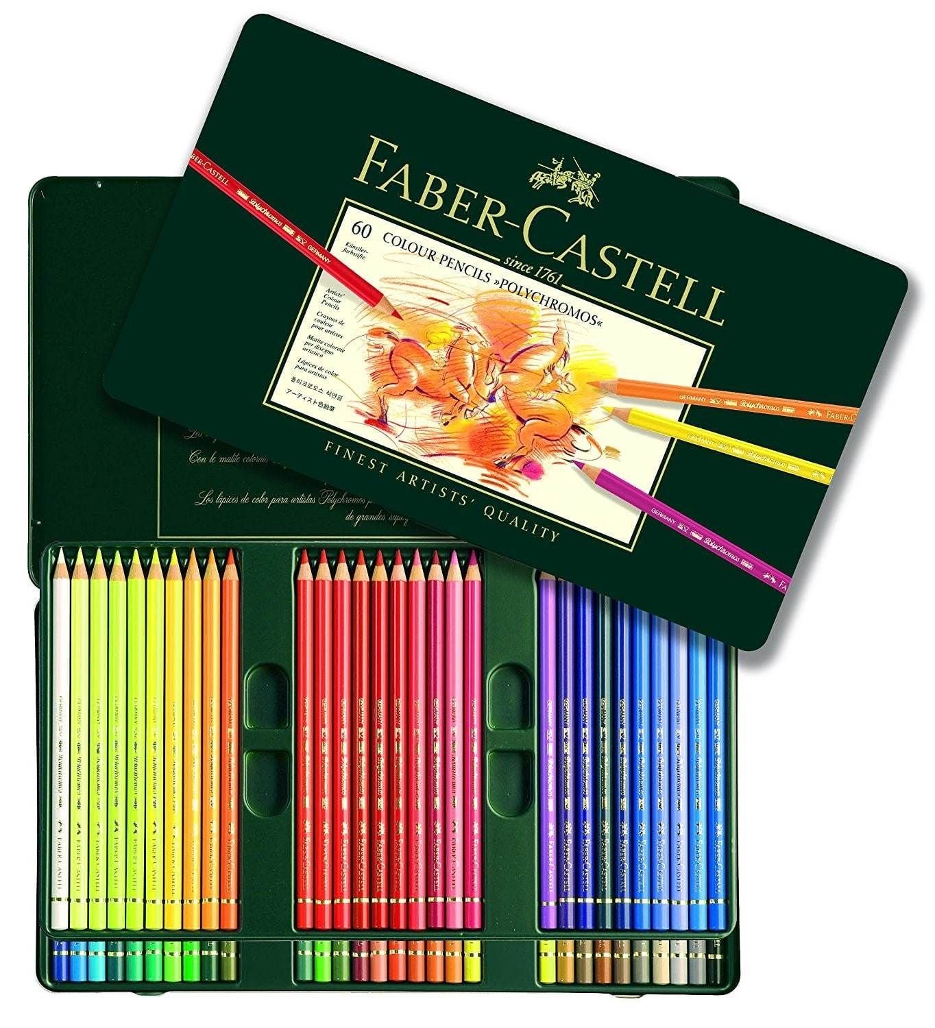 Polychromos colour pencil, tin of 60