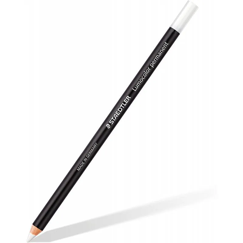 STAEDTLER Lumocolor Permanent Glasochrom Pencils White - أقلام - ستيدلر