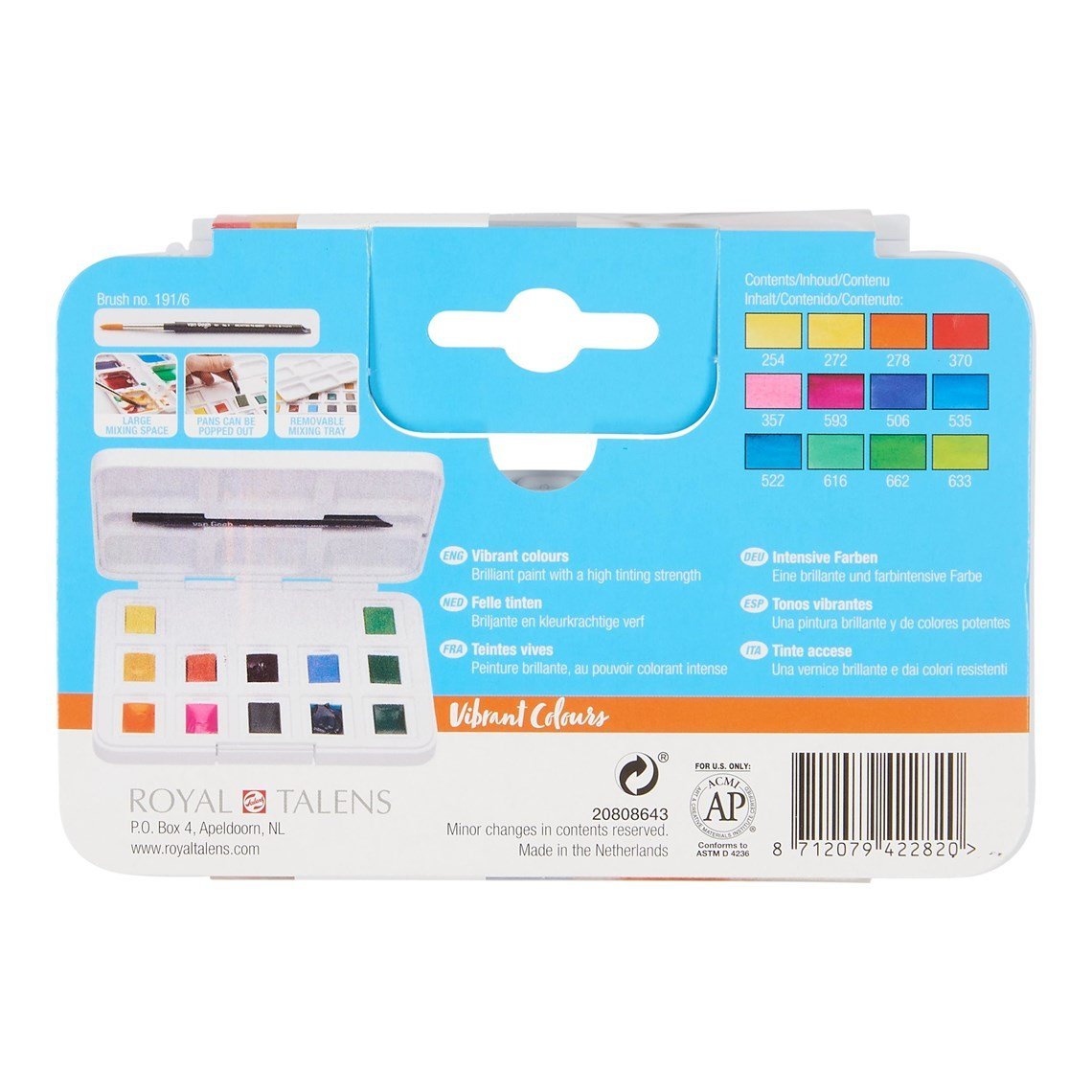 Watercolor Pocket Box Vibrant Colours