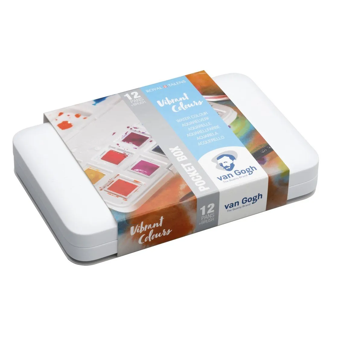 Watercolor Pocket Box Vibrant Colours - colors - Royal Talens - 5