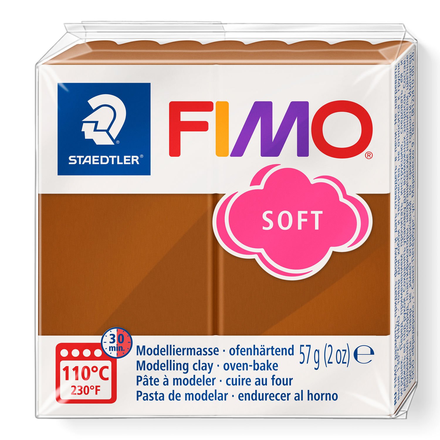Fimo Soft 76 cognac ofenhärtende Modelliermasse 57g 
